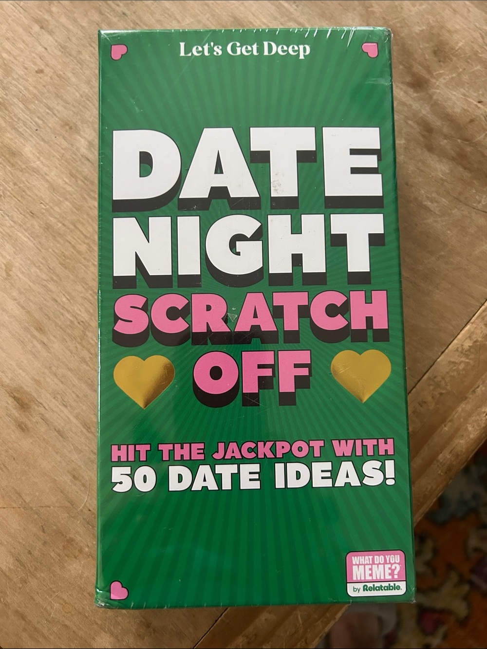 Let's Get Deep Date Night Scratch Off - Green